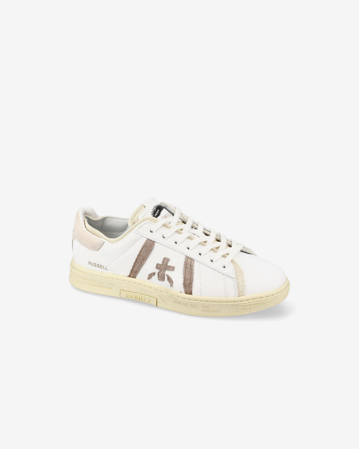 スニーカー PREMIATA RUSSELL-7474 Sneakers Russell in pelle bianca top premiata-shoes-RUSSELL-7490-