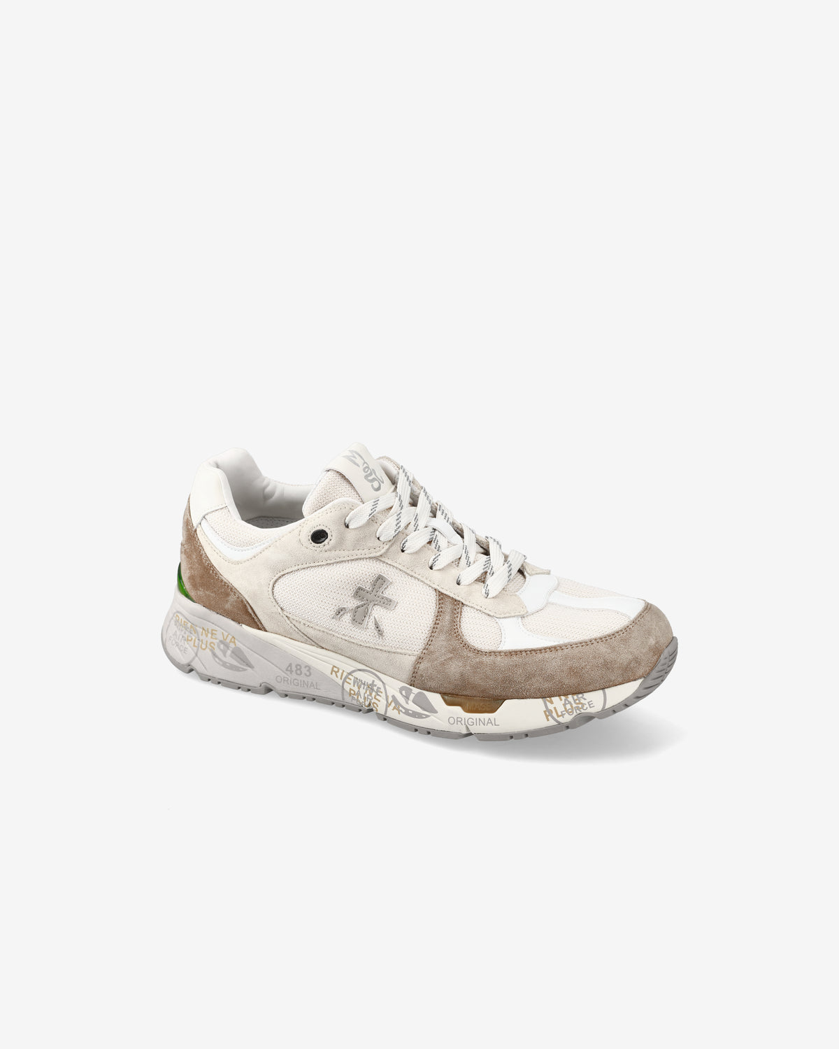 スニーカー PREMIATA Women Sneakers 419649 MASED Beige Premiata Mased Beige Leather And Nylon Sneakers | ModeSens