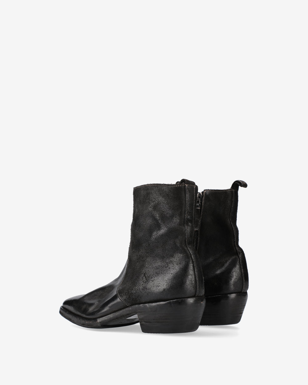 Vintage Black Cordovan Ankle Boots