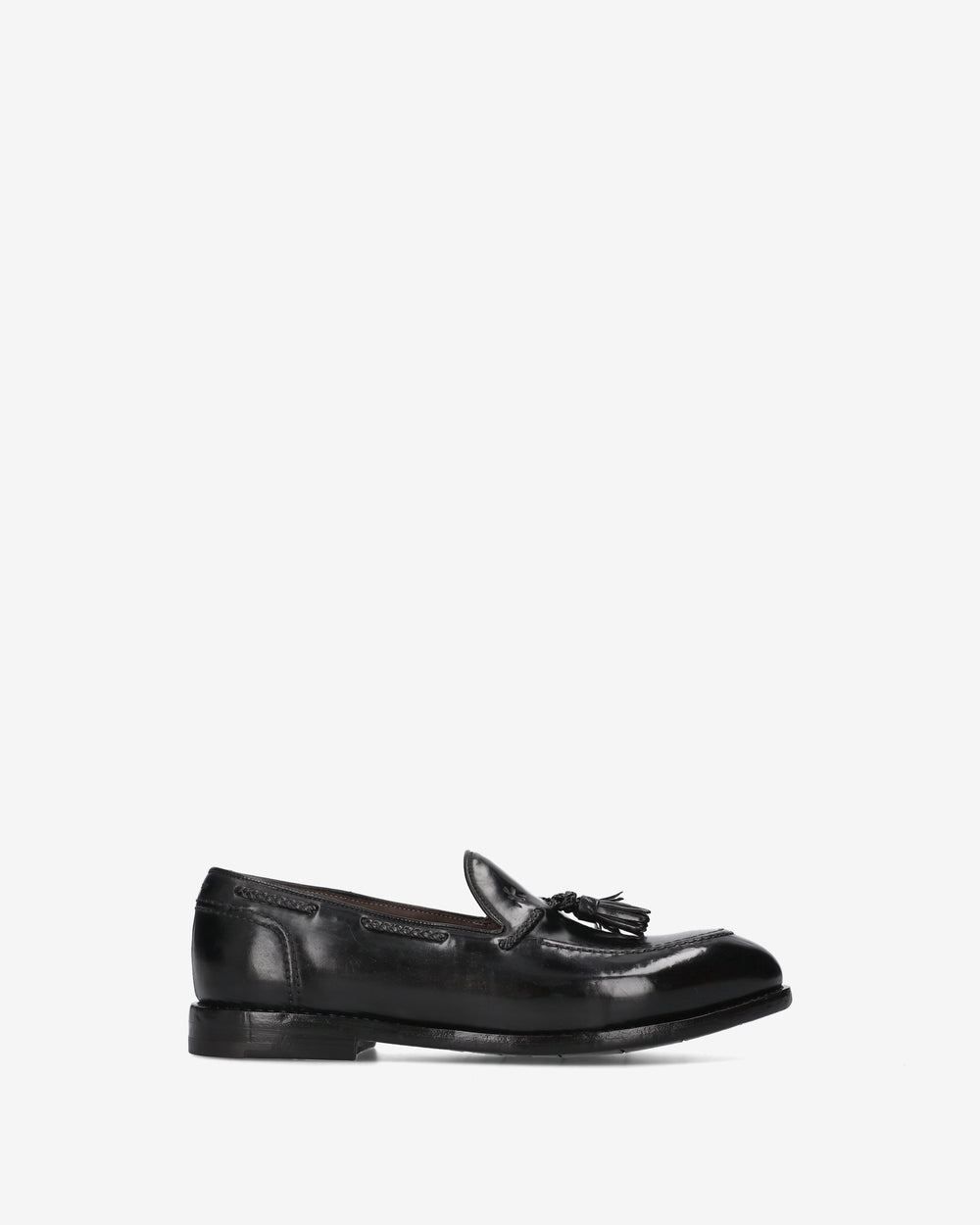 Black Cordovan Loafers with Tassels