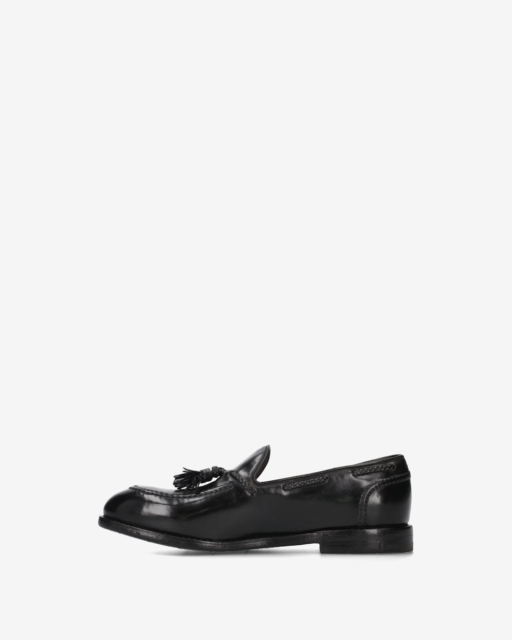 Black Cordovan Loafers with Tassels