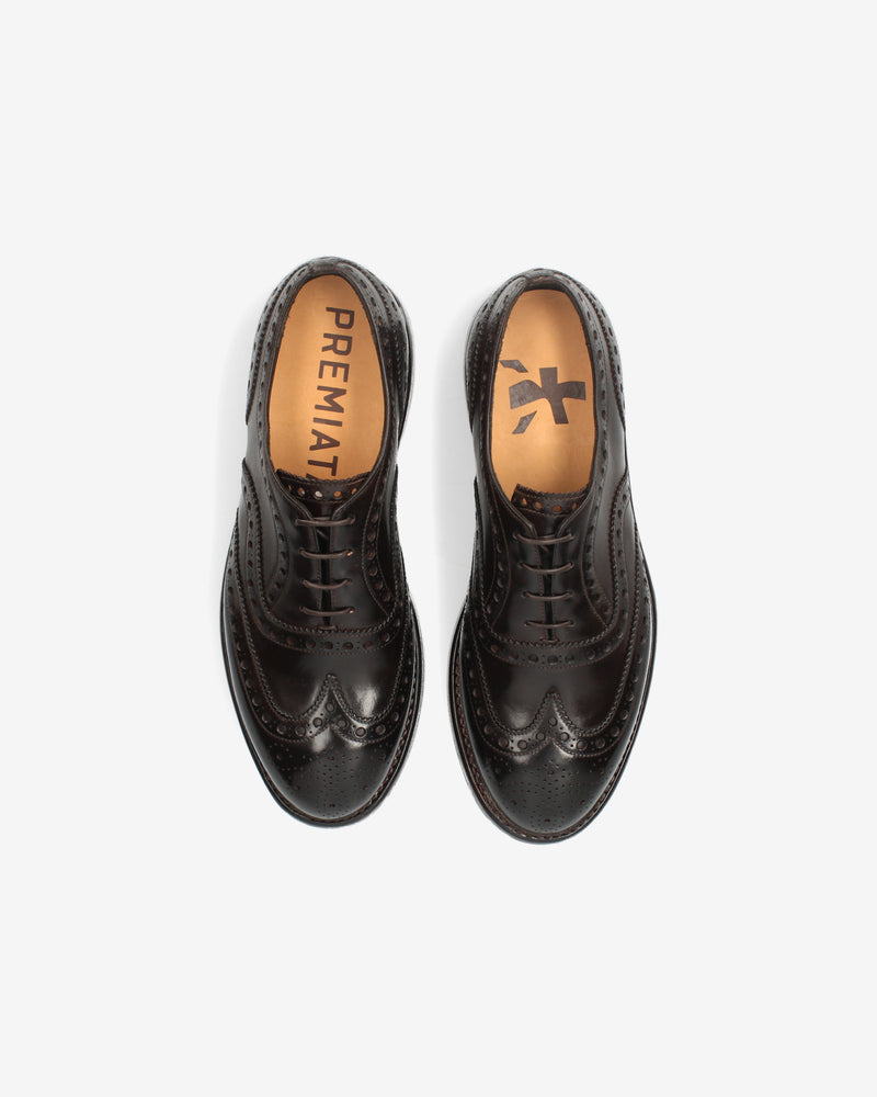 Derby Brogue in cordovan nero