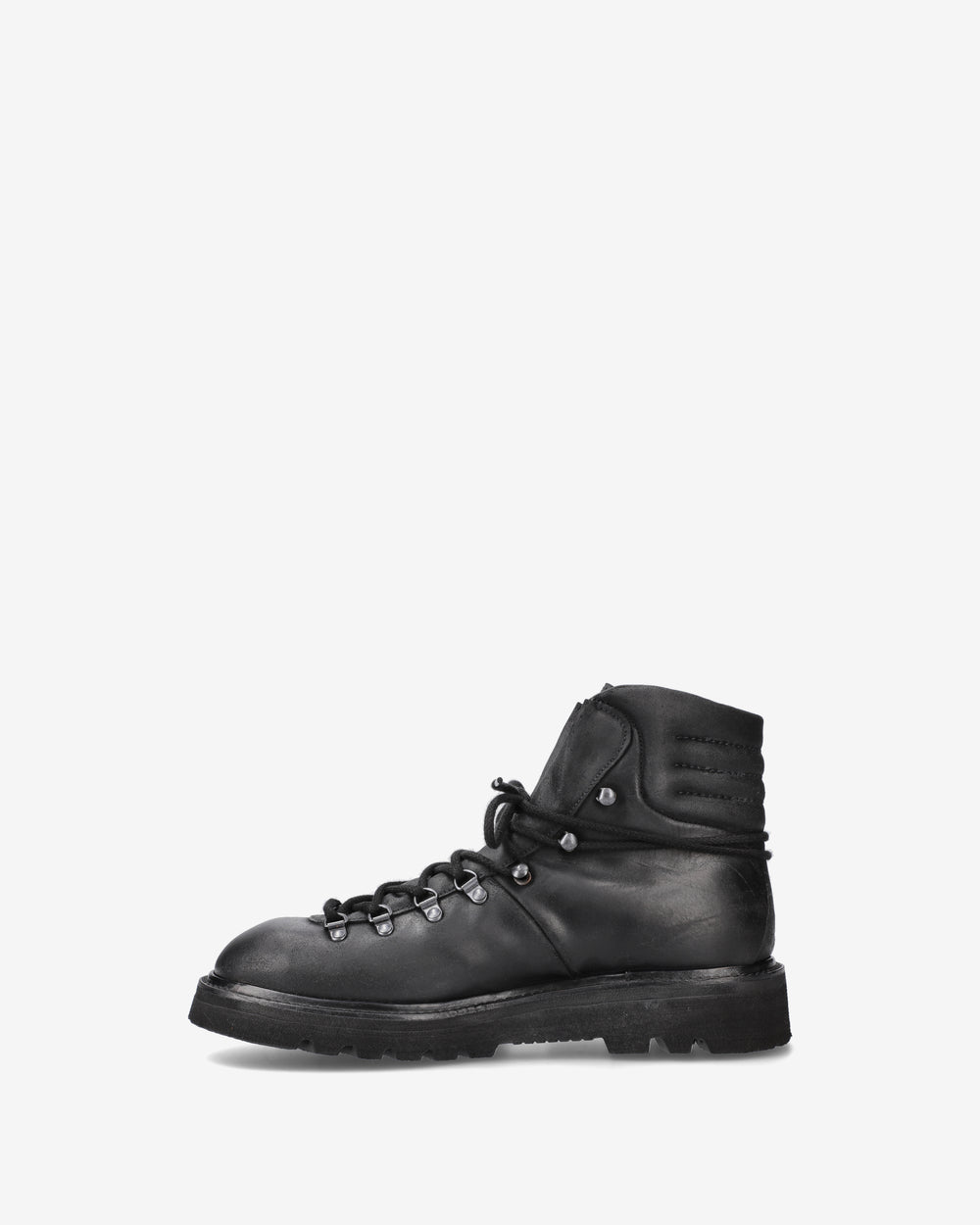 Leather lace-up ankle boots