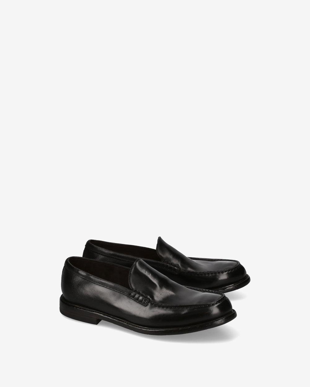 Black Cordovan Penny Loafers