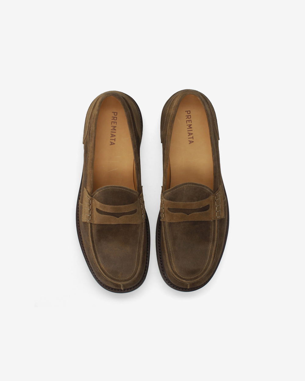 Mud-Colored Suede Loafer
