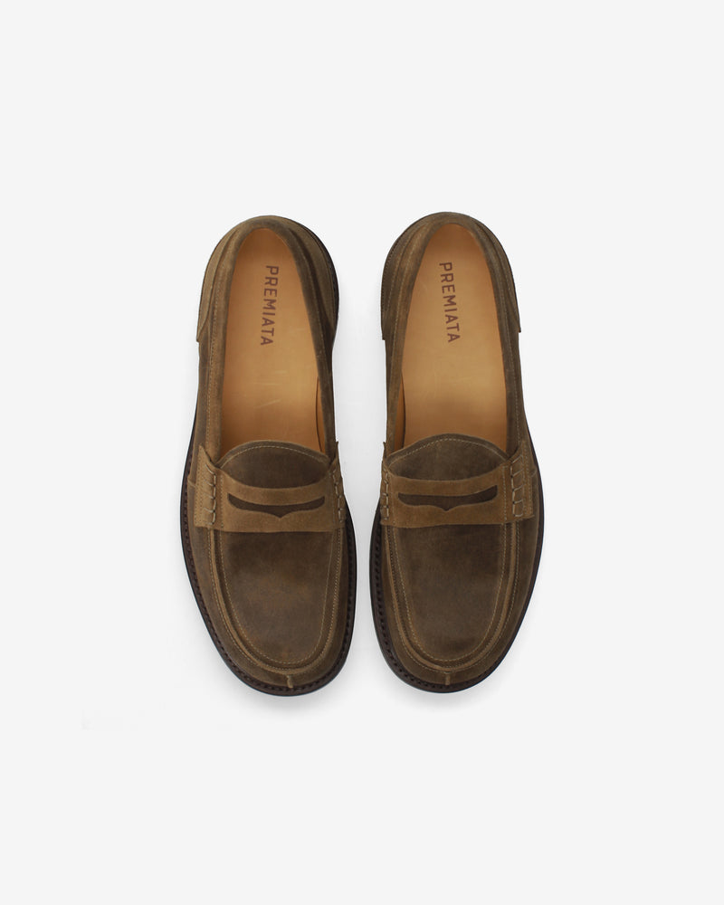 Mocassino Suede Fango