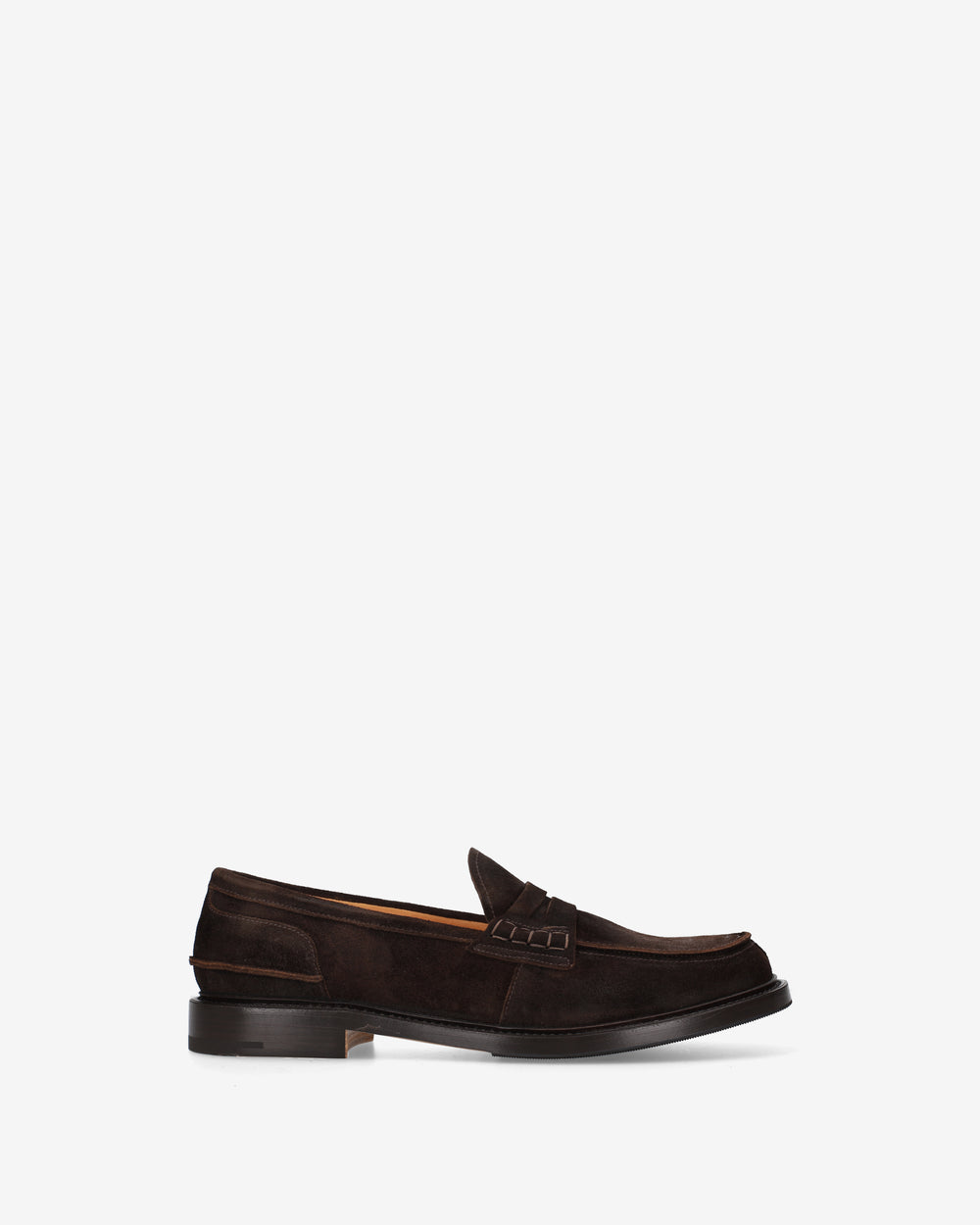 Suede penny loafers