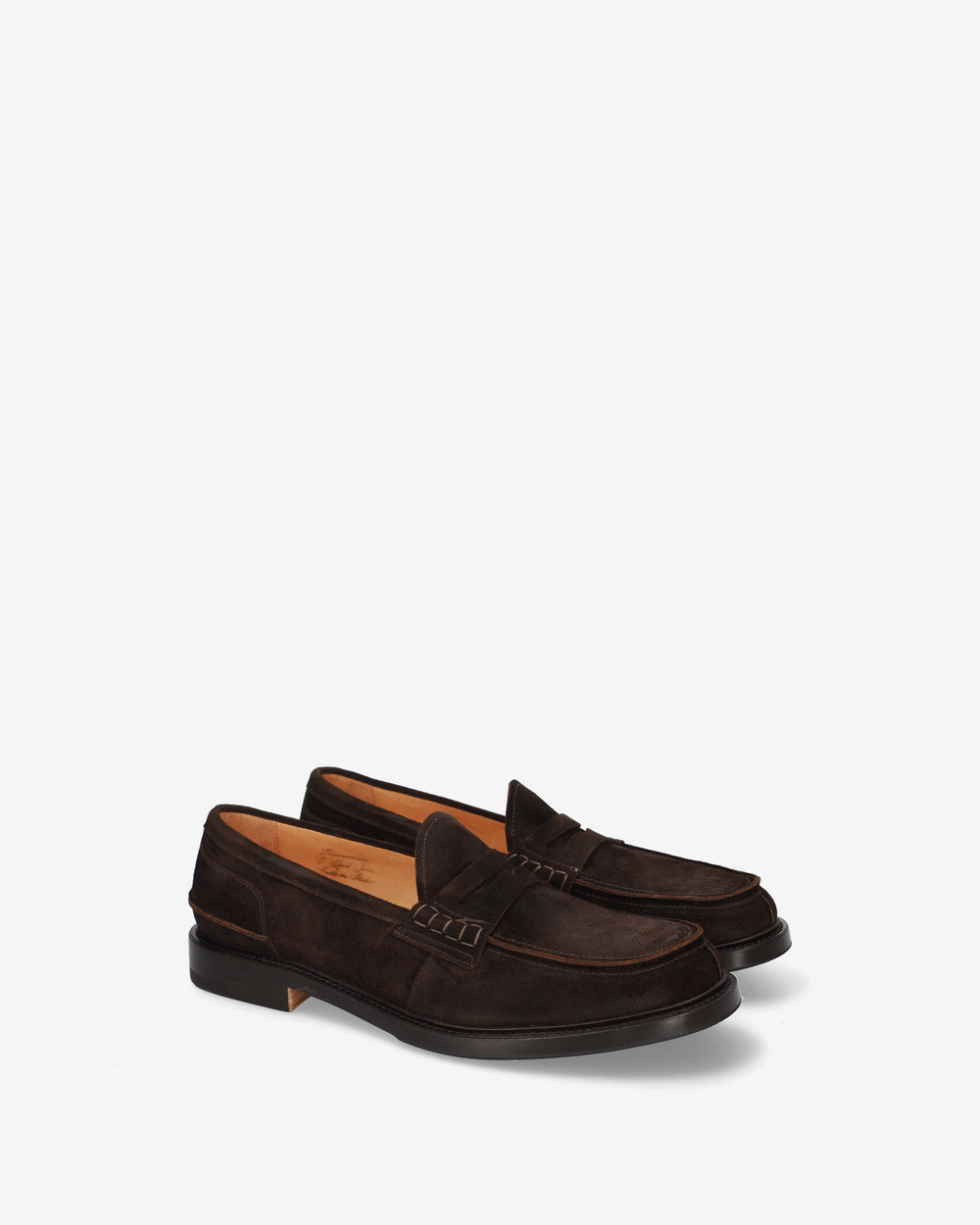 Suede penny loafers