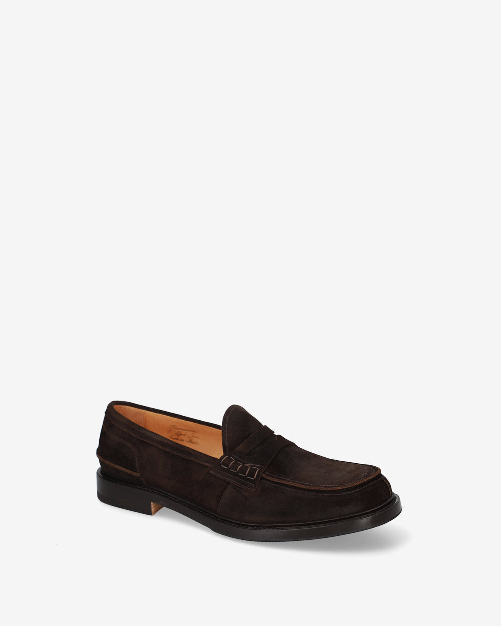 Suede penny loafers