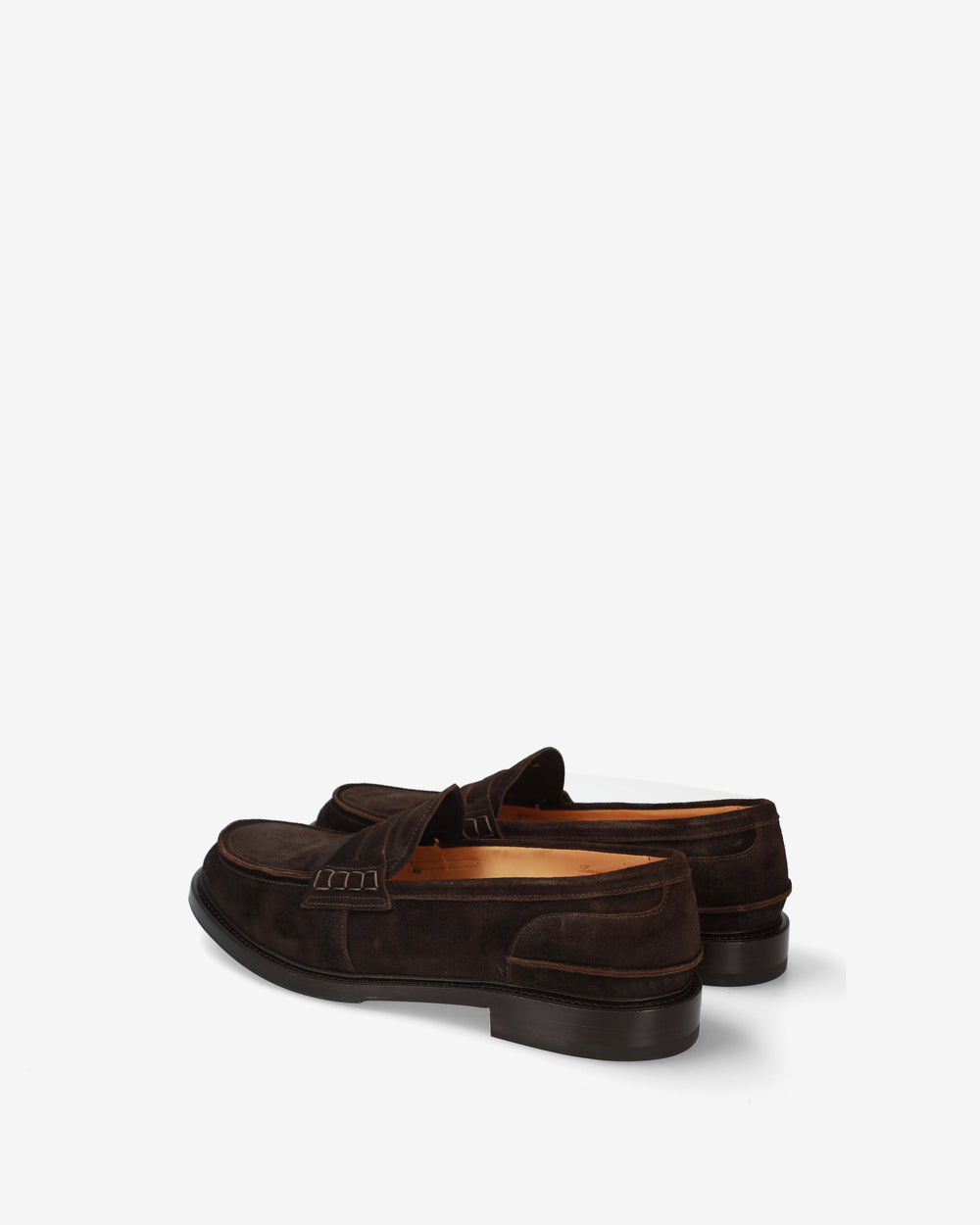 Suede penny loafers