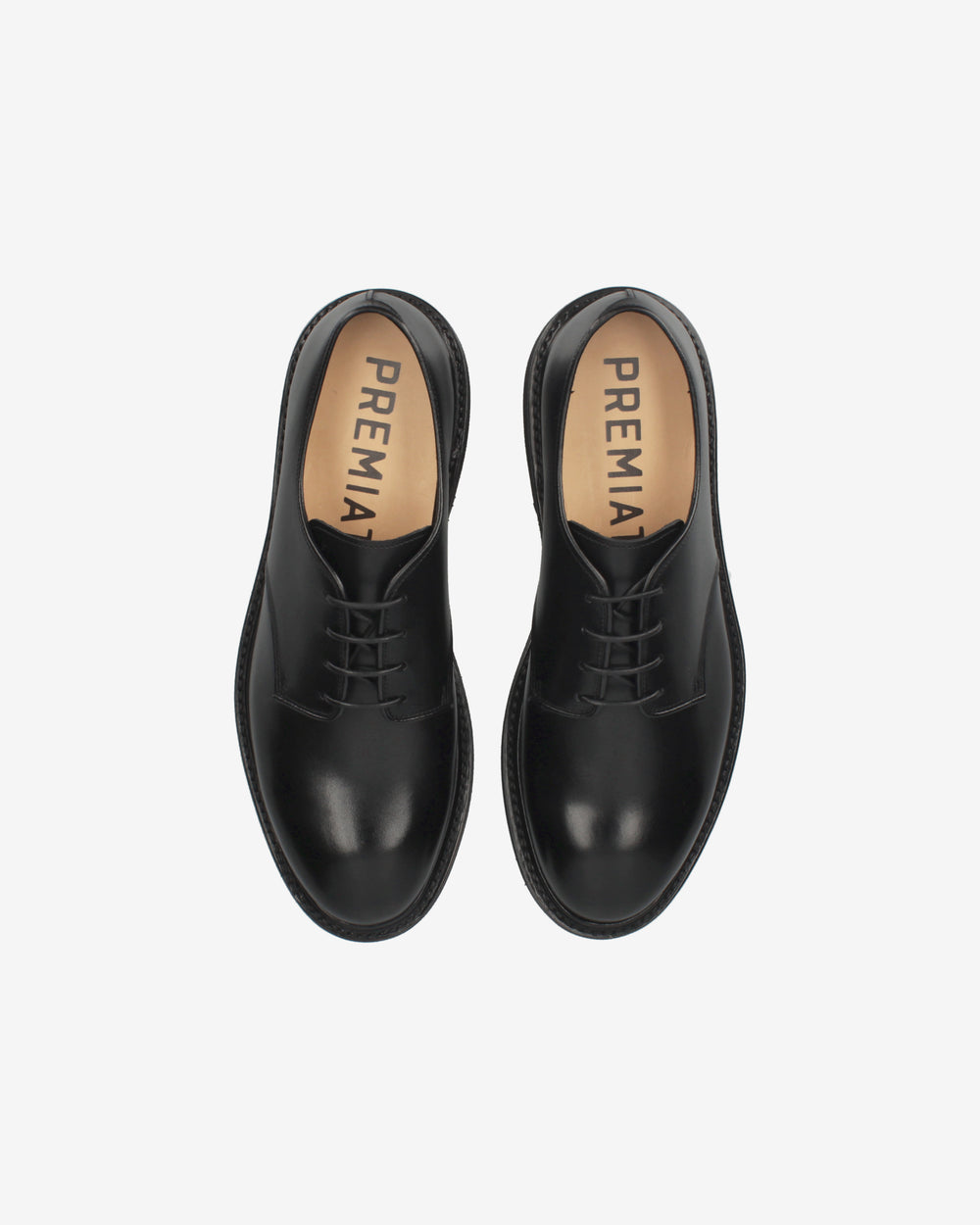 Stringate in Pelle Nera