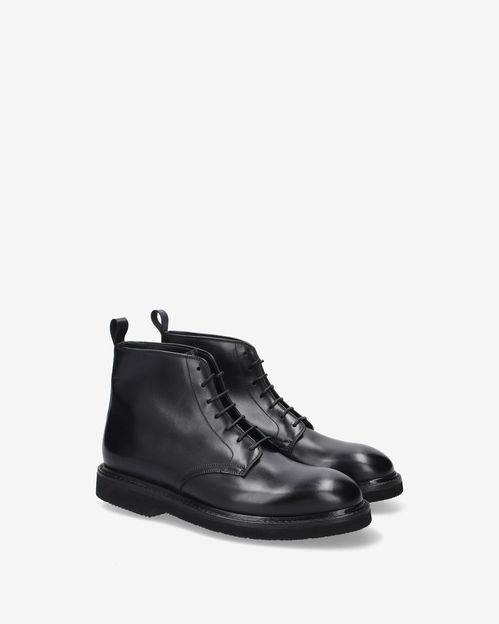 Polacchini in Pelle Nera