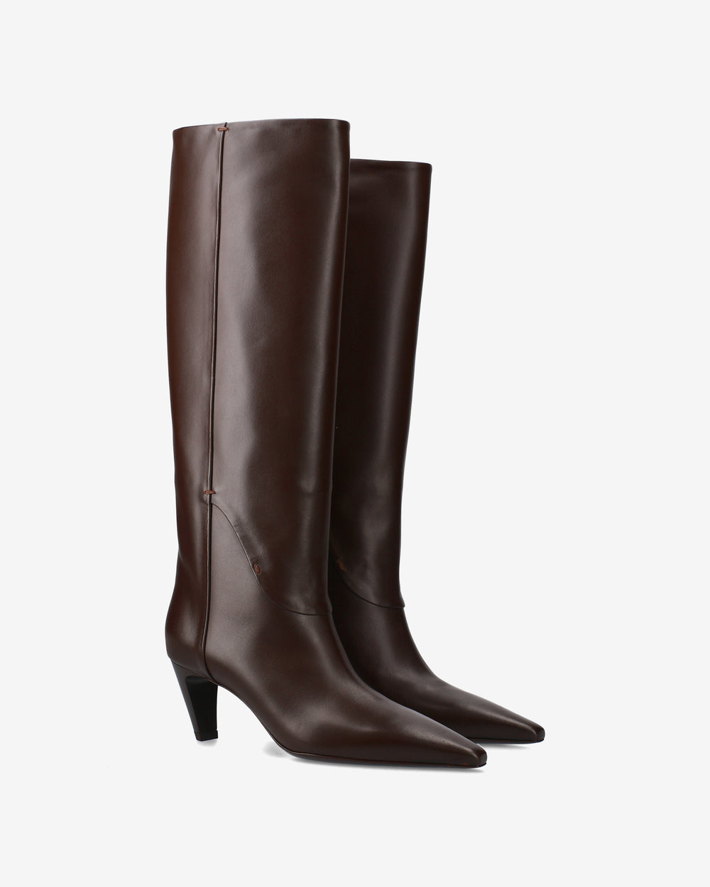 Stivali in Pelle Marrone
