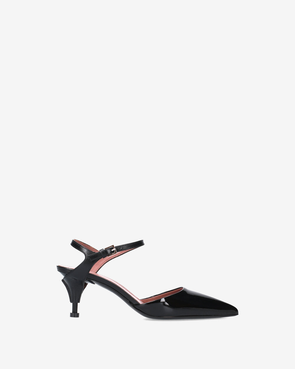 Slingback Essential in vernice nera