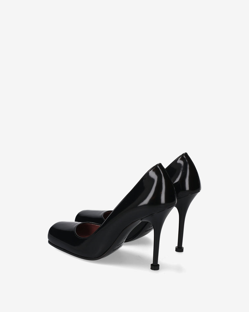 Black Mary Jane with an open neckline