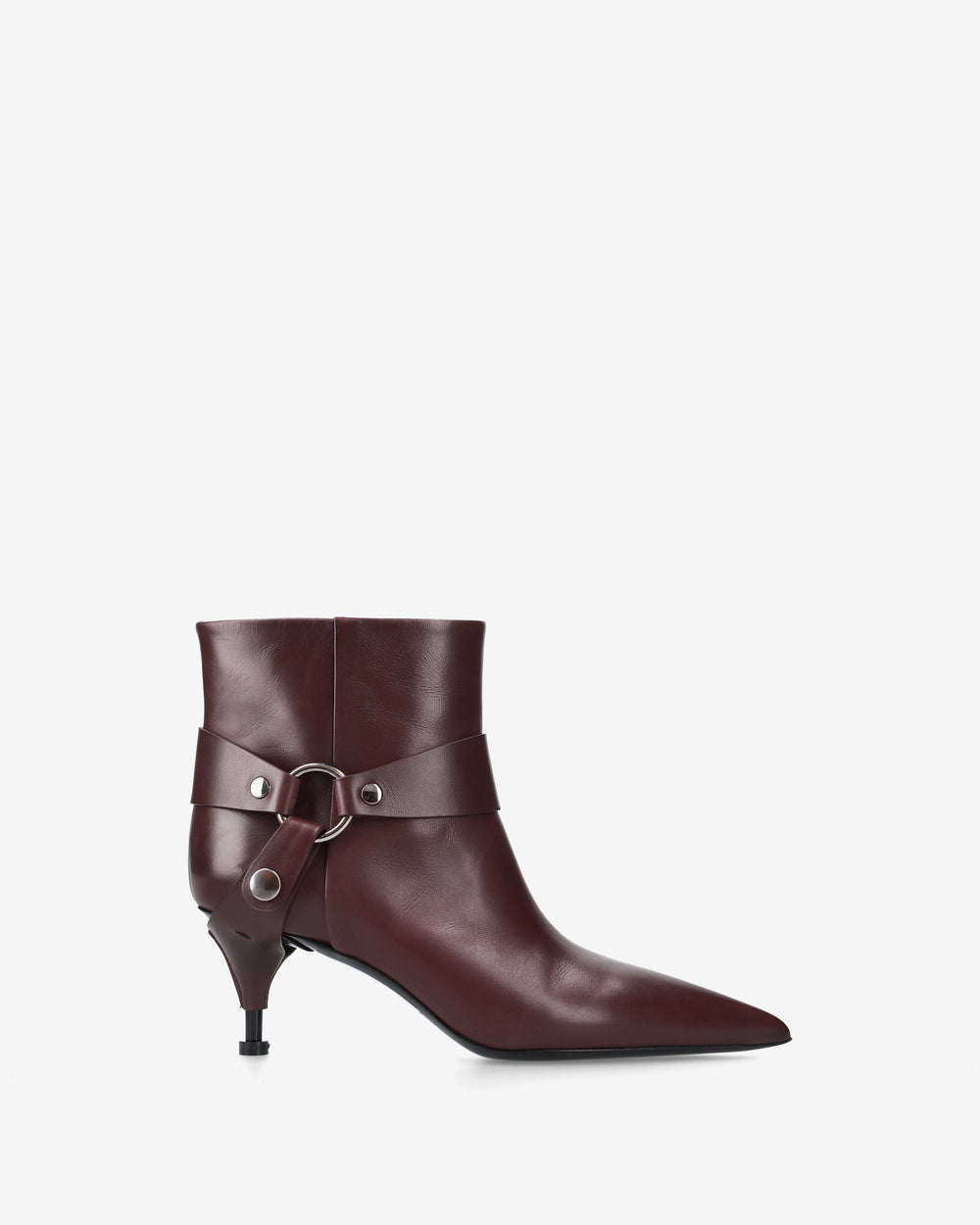 Stivaletti in Pelle Bordeaux