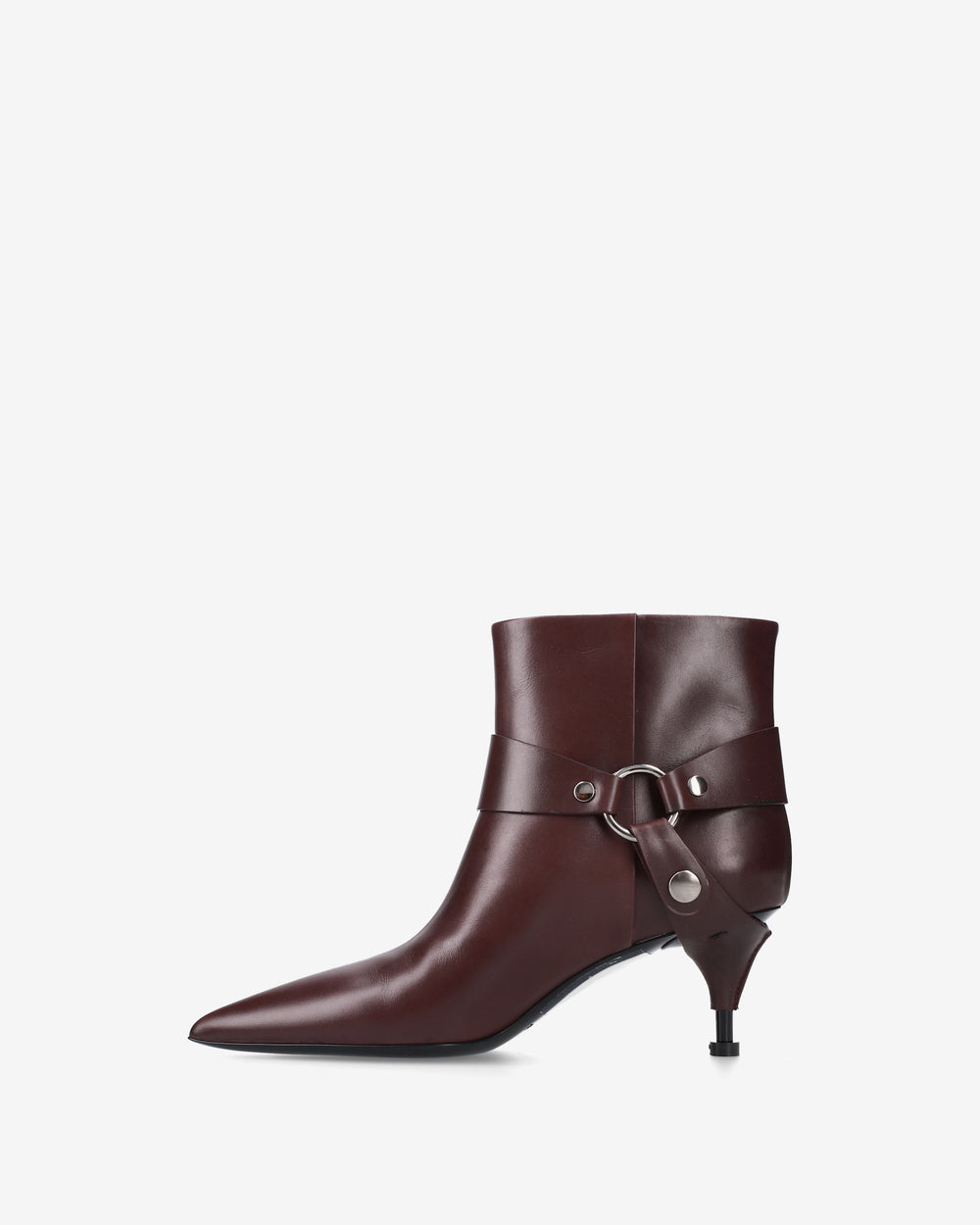 Stivaletti in Pelle Bordeaux