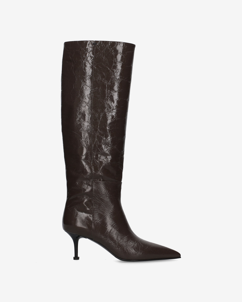 Stivali in pelle marrone