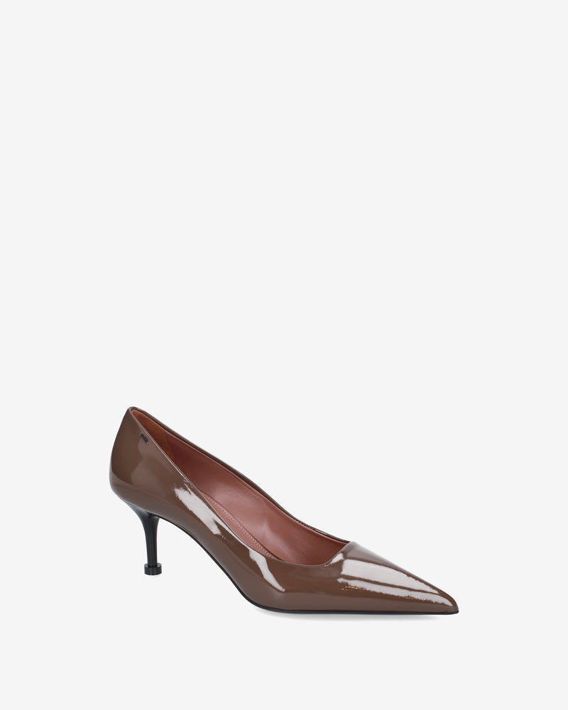 Brown Patent Leather Pumps