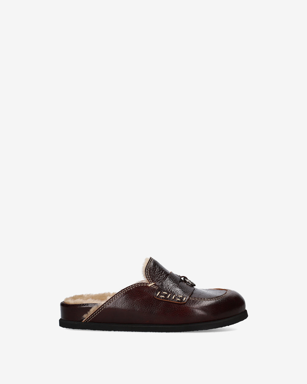 Mules Shearling Marroni