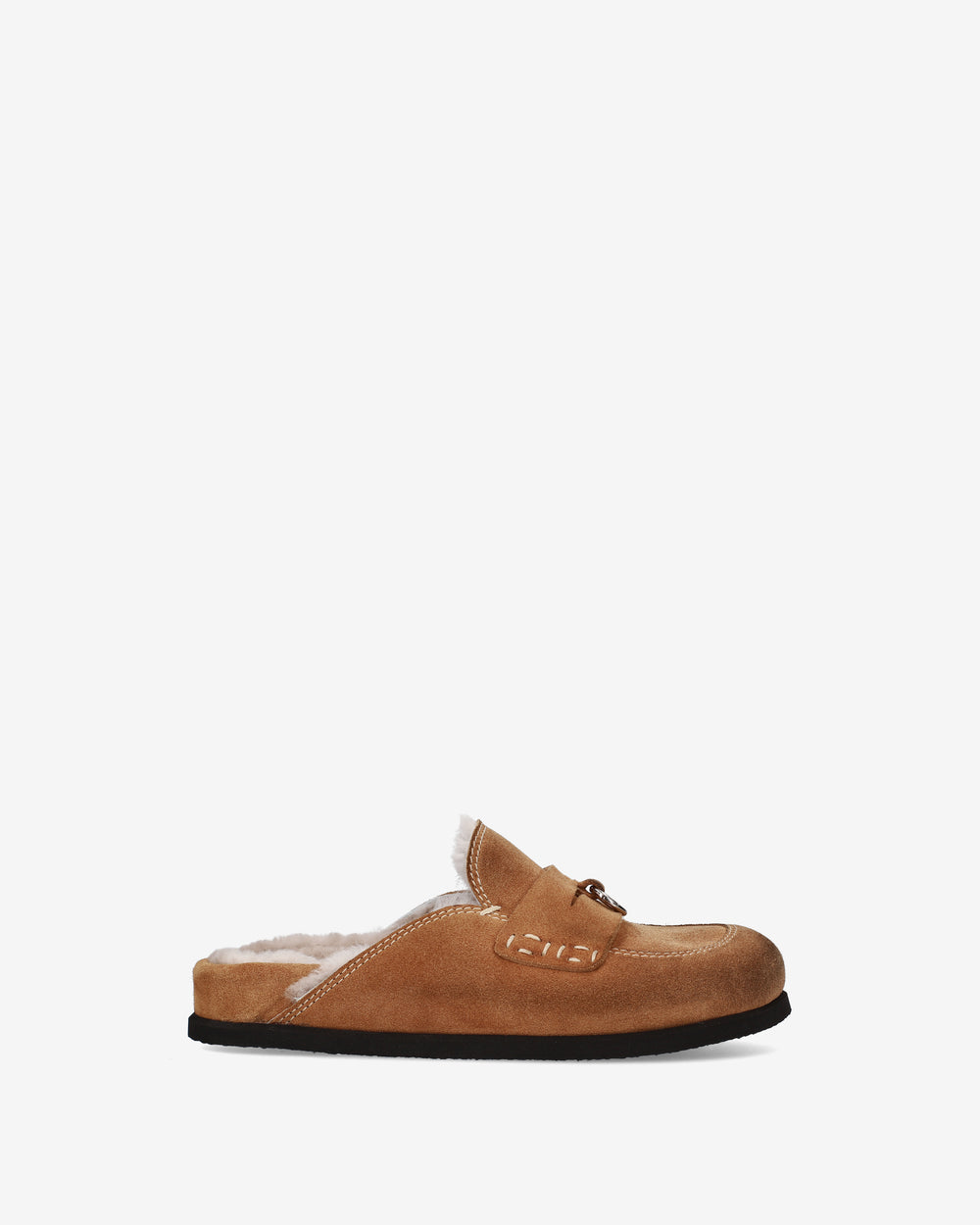 Mules Shearling in Camoscio