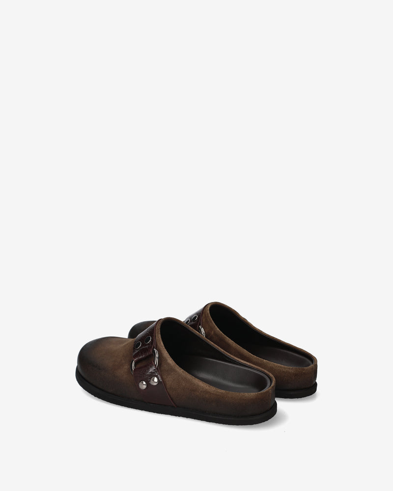 Sabot in pelle spazzolata