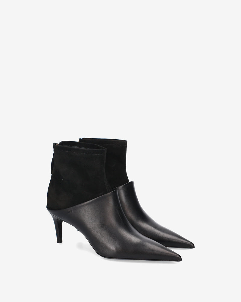 Stivaletti Black in Pelle e Camoscio