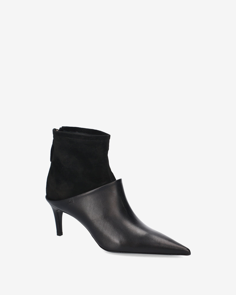 Stivaletti Black in Pelle e Camoscio