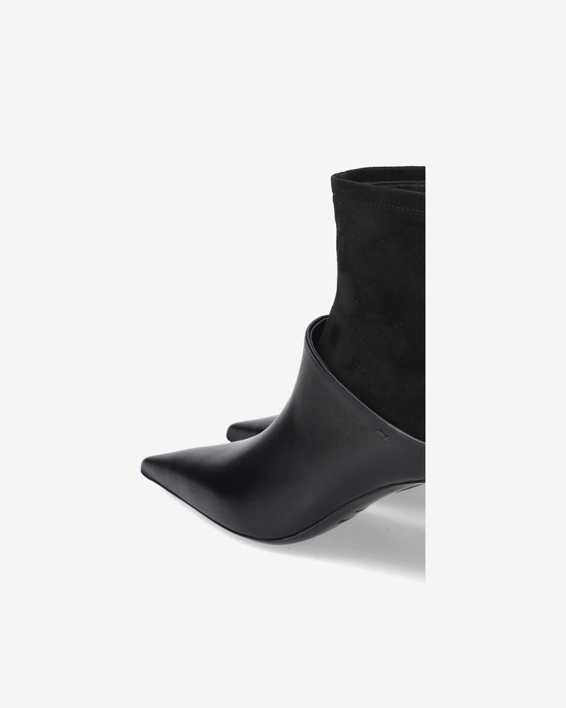 Stivaletti Black in Pelle e Camoscio