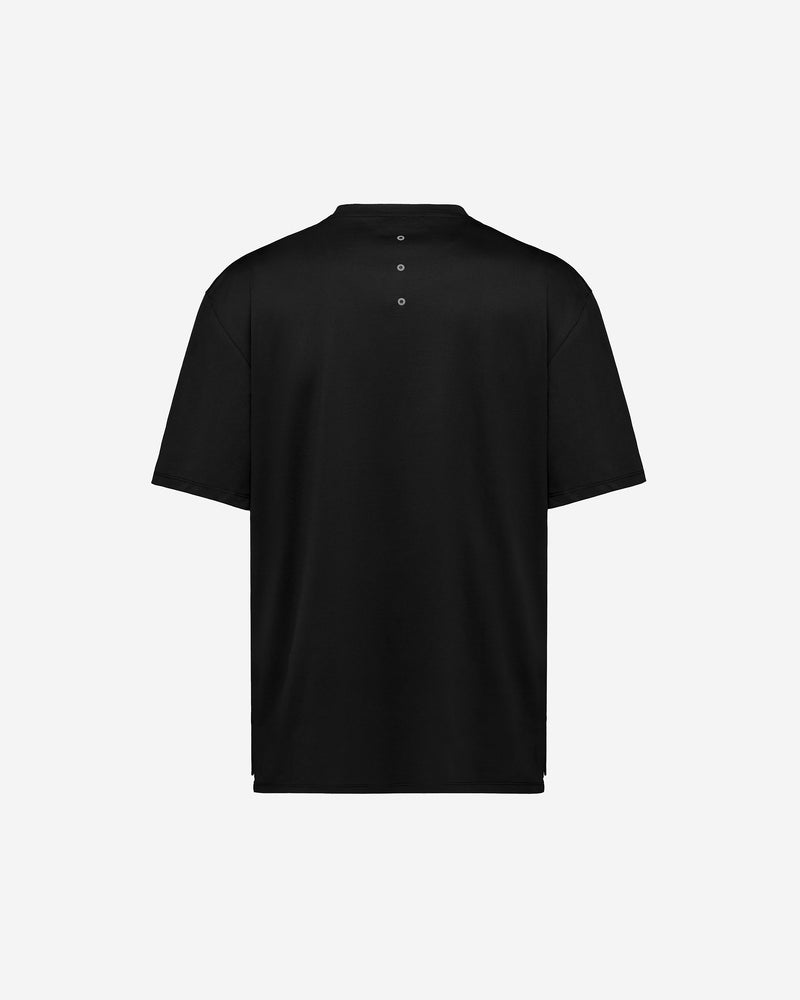 T-shirt nera in jersey