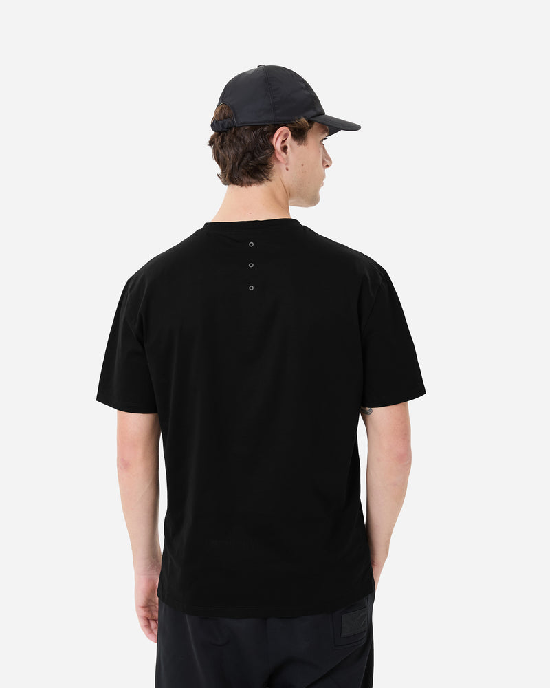 T-shirt nera in jersey