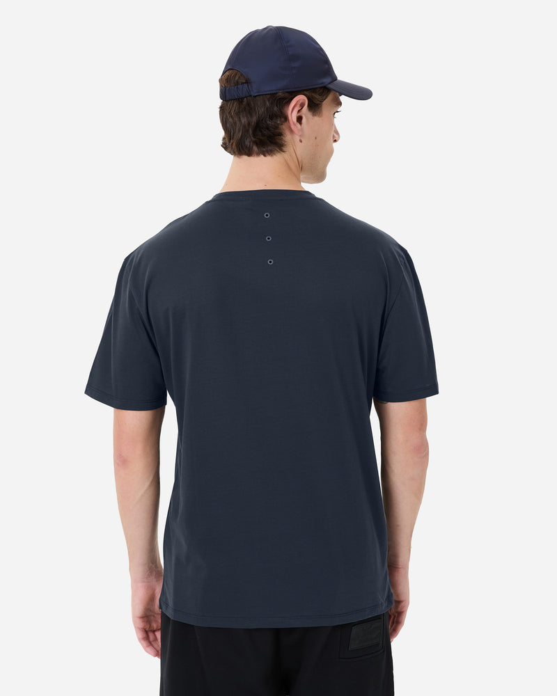 T-shirt blu in jersey