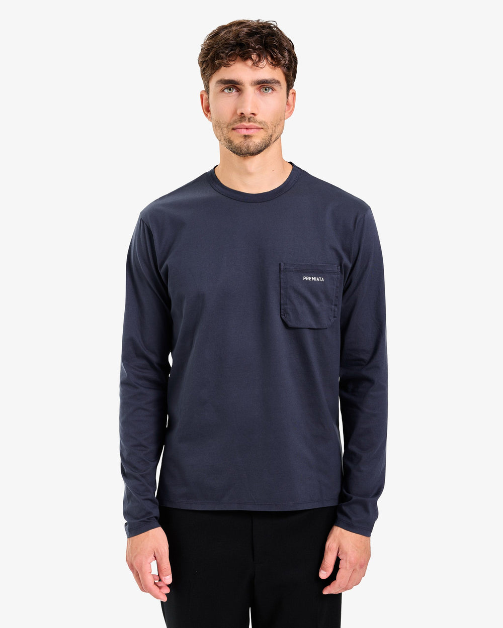 Maglia blu in jersey