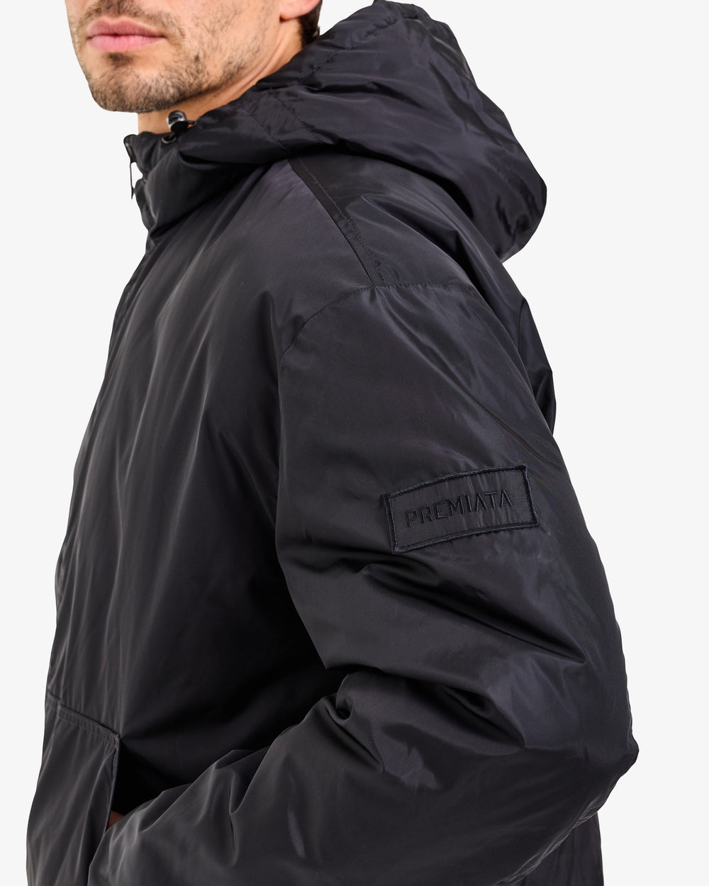 Reversible Hooded Jacket - Black