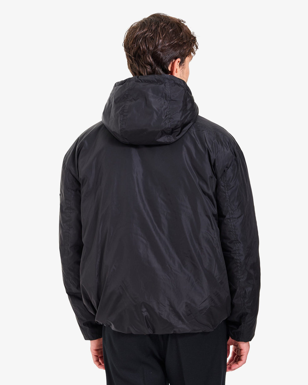 Reversible Hooded Jacket - Black