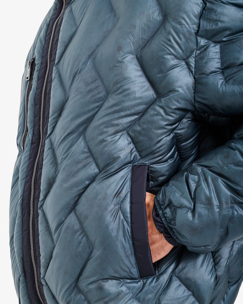Blue Reversible Hooded Jacket