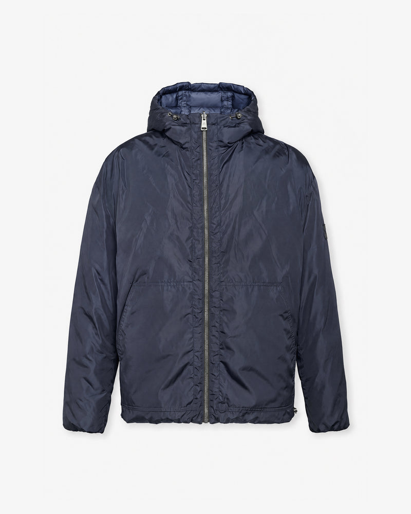 Blue Reversible Hooded Jacket
