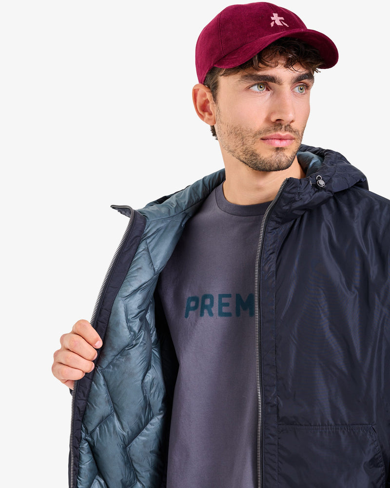 Blue Reversible Hooded Jacket