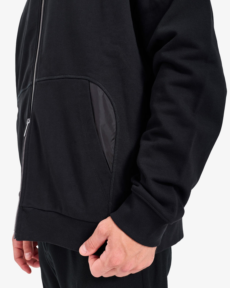 Felpa Zip Hoodie Black
