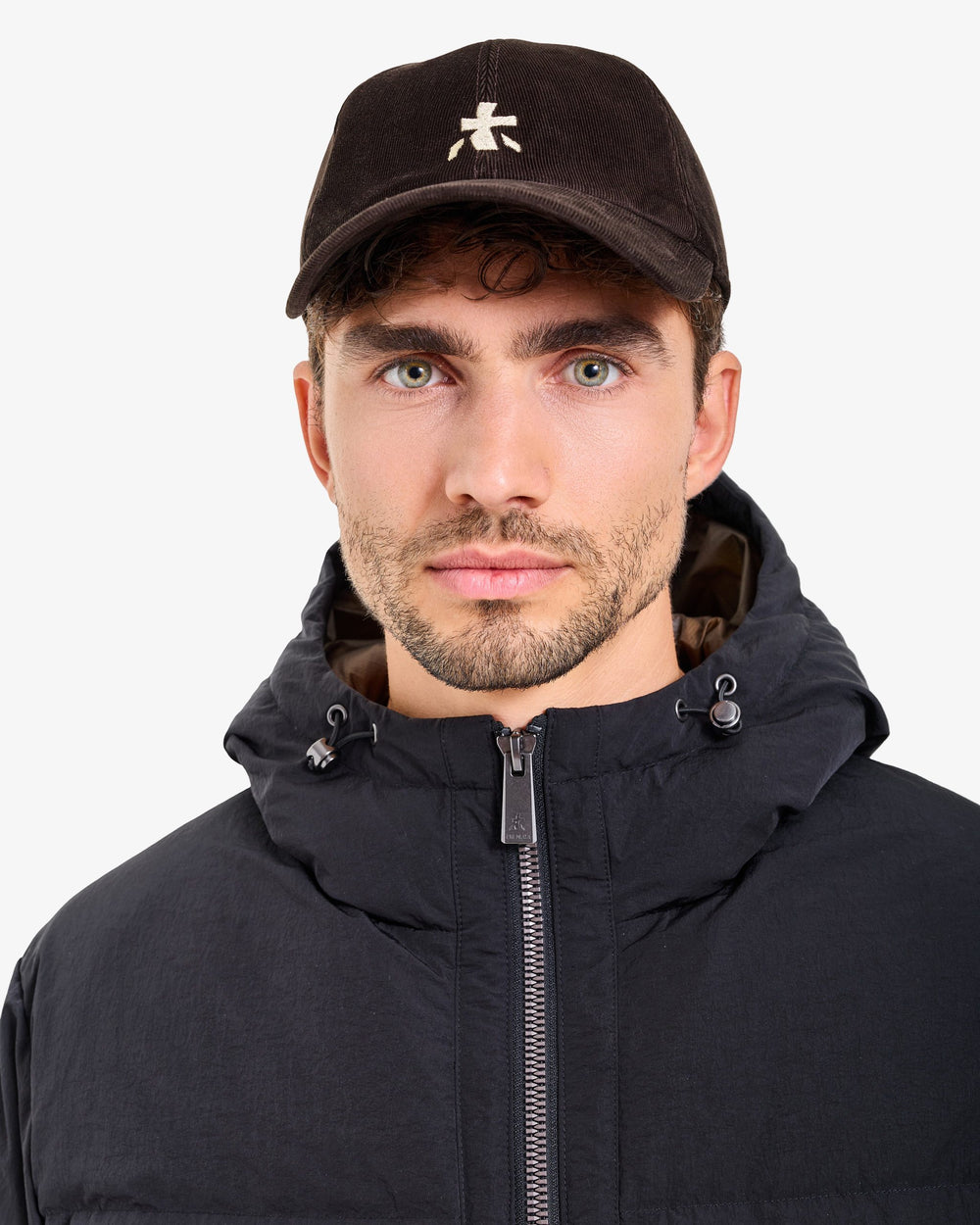 Reversible Hooded Down Jacket - Black
