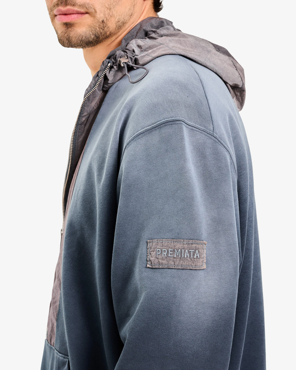 Dip Dye Technical Hoodie Azul