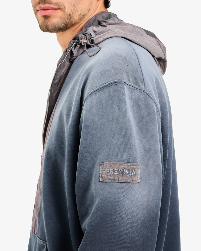 Dip Dye Technical Hoodie Azul