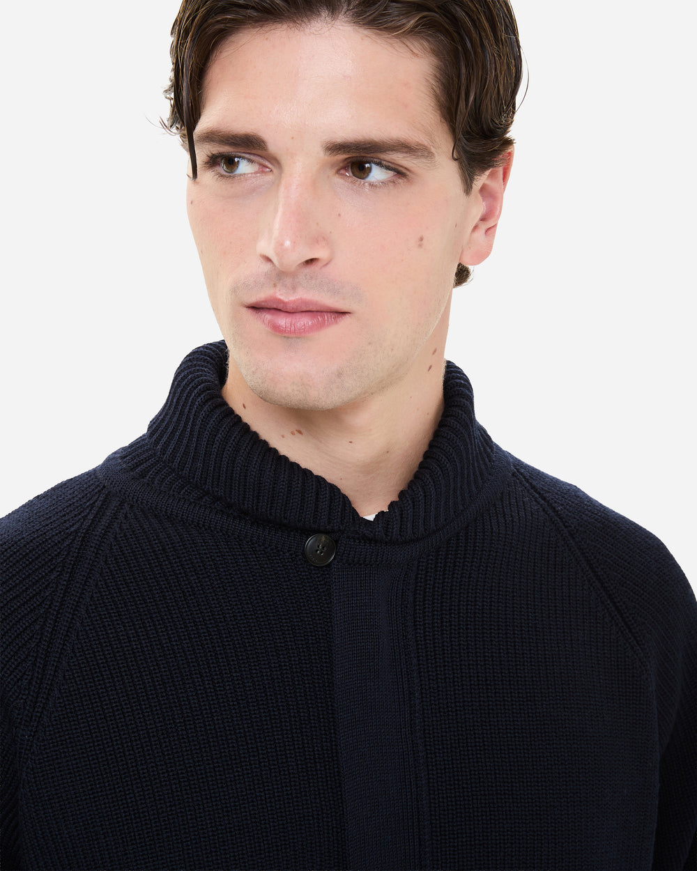 Wool and Teflon Jacket with Zip