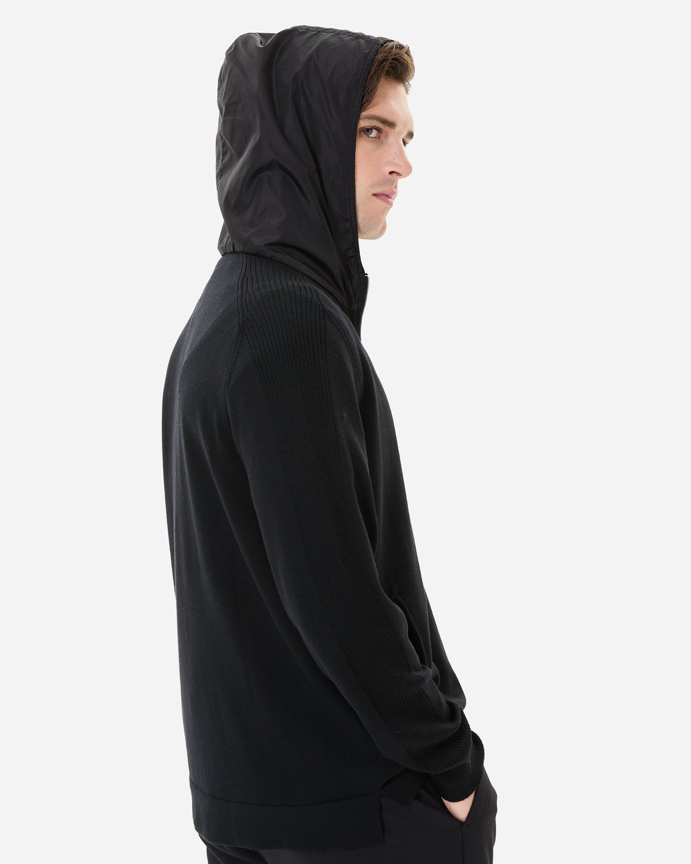 Black Full-Zip Hoodie