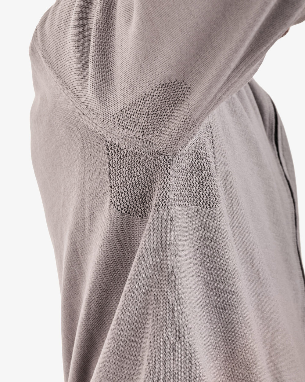 Taupe Full-Zip Wool Sweater
