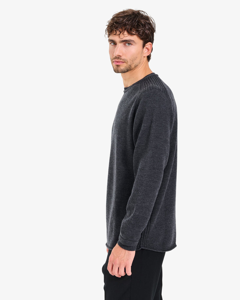 Maglia Girocollo Knit Anthracite