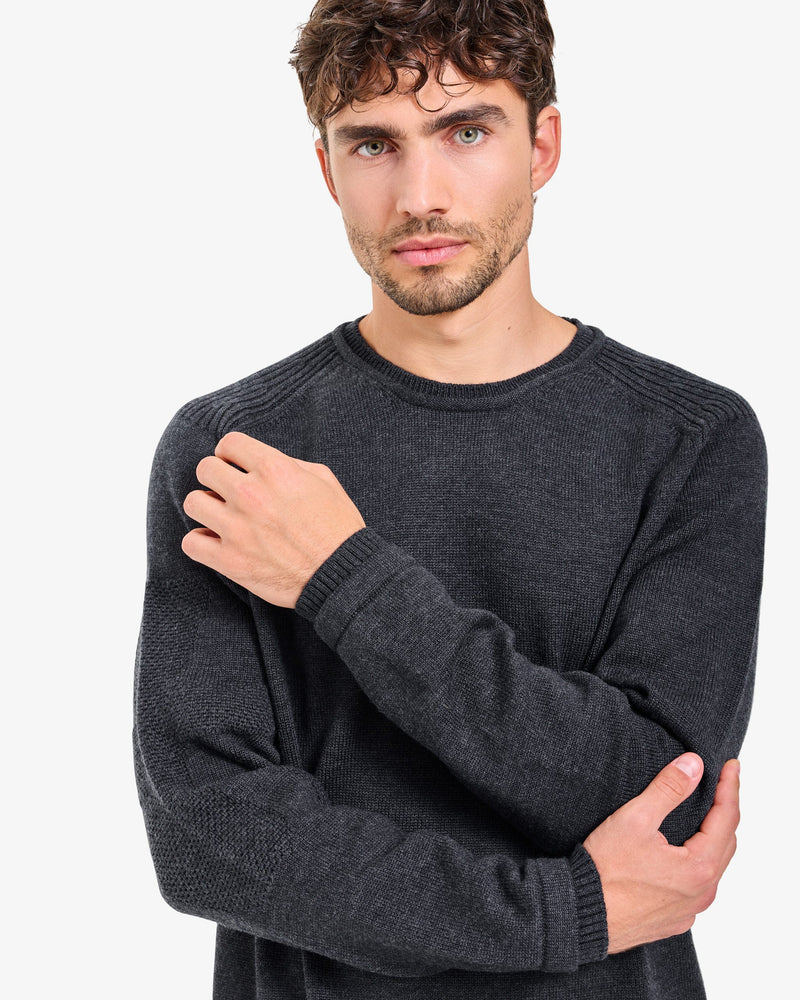 Maglia Girocollo Knit Anthracite