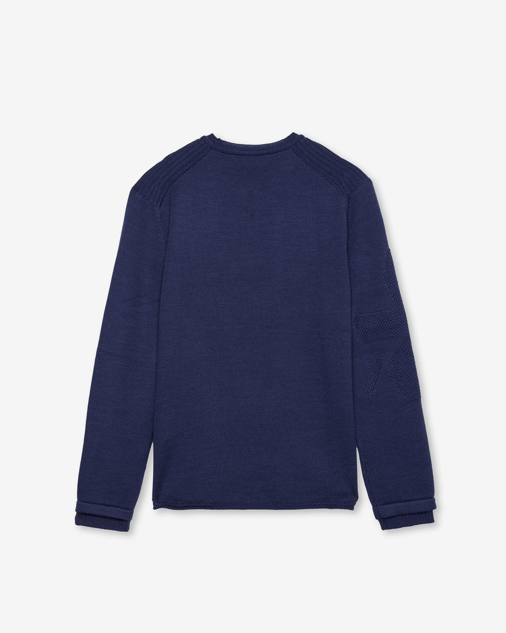 Indigo Crew-Neck Knit Sweater
