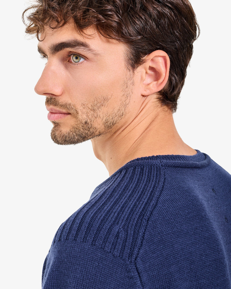 Maglia Girocollo Knit Indigo