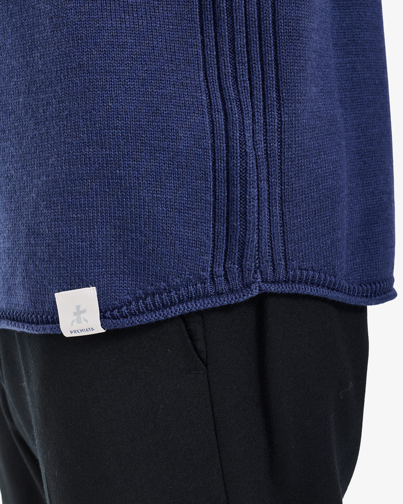Maglia Girocollo Knit Indigo